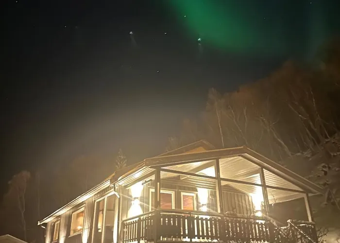 Villa Fjord View Cabin, Aurora, 30 Min Airport *